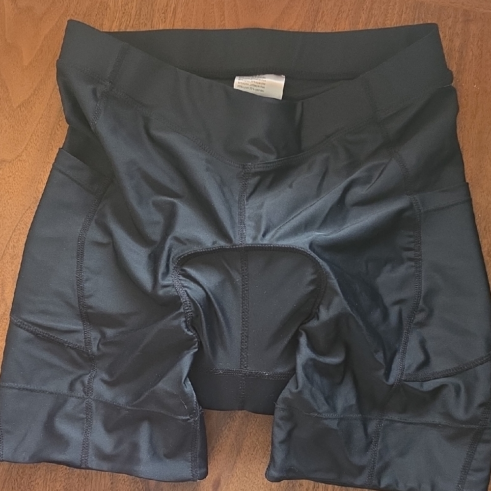 Baleaf Black Women's Padded Bike Shorts, Sz Med